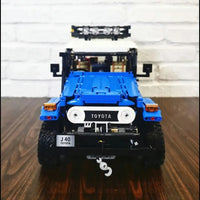 Thumbnail for Building Blocks Tech MOC RC APP Off Road Toyota FJ40 SUV Bricks Toy - 11