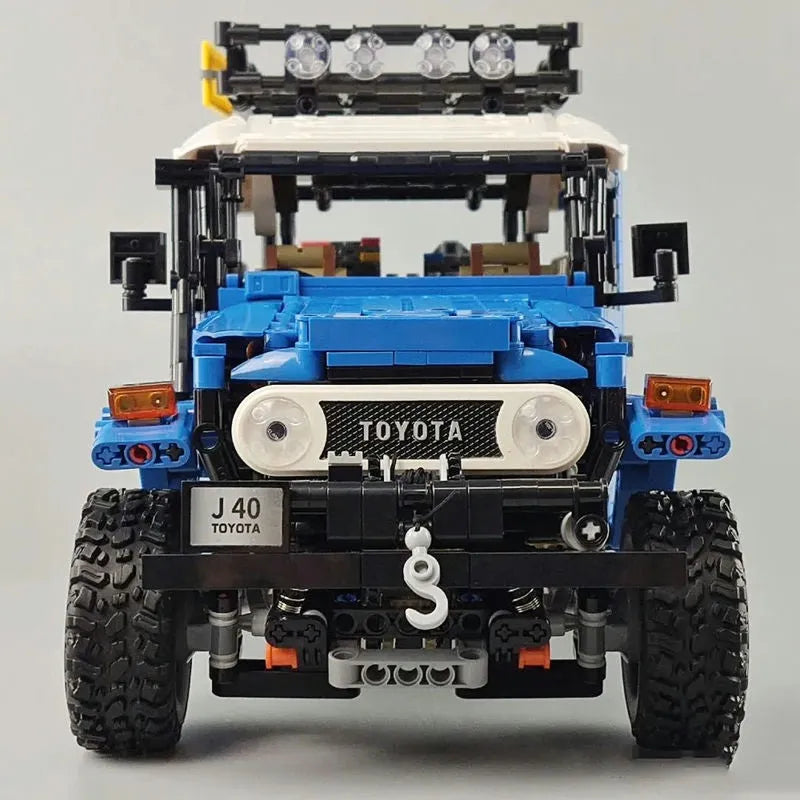 Building Blocks Tech MOC RC APP Off Road Toyota FJ40 SUV Bricks Toy - 20