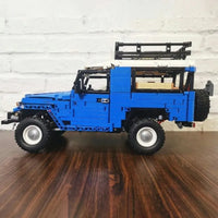 Thumbnail for Building Blocks Tech MOC RC APP Off Road Toyota FJ40 SUV Bricks Toy - 10