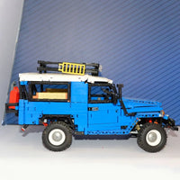 Thumbnail for Building Blocks Tech MOC RC APP Off Road Toyota FJ40 SUV Bricks Toy - 18