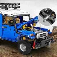 Thumbnail for Building Blocks Tech MOC RC APP Off Road Toyota FJ40 SUV Bricks Toy - 6