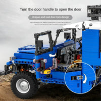 Thumbnail for Building Blocks Tech MOC RC APP Off Road Toyota FJ40 SUV Bricks Toy - 14