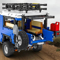 Thumbnail for Building Blocks Tech MOC RC APP Off Road Toyota FJ40 SUV Bricks Toy - 7