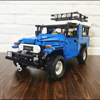 Thumbnail for Building Blocks Tech MOC RC APP Off Road Toyota FJ40 SUV Bricks Toy - 9