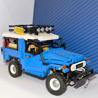 Thumbnail for Building Blocks Tech MOC RC APP Off Road Toyota FJ40 SUV Bricks Toy - 16