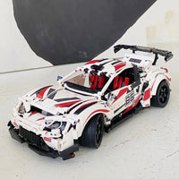 Thumbnail for Building Blocks Tech MOC Toyota GT86 Classic Sports Car Bricks Toy 23002 Construction Set Toys - 7