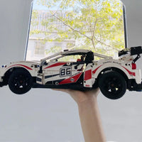 Thumbnail for Building Blocks Tech MOC Toyota GT86 Classic Sports Car Bricks Toy 23002 - 10