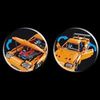 Thumbnail for Building Blocks Tech MOC Toyota Supra A80 Classic Sports Car Bricks Toy QC018 - 5