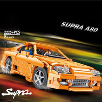 Thumbnail for Building Blocks Tech MOC Toyota Supra A80 Classic Sports Car Bricks Toy QC018 - 2