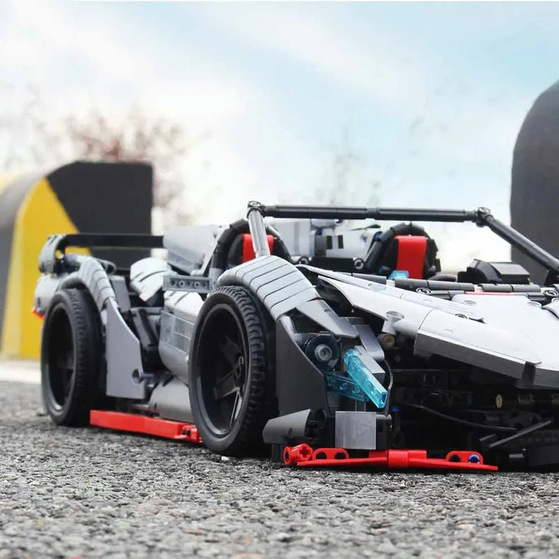 Building Blocks Tech MOC XQ1003 Lambo Veneno Roadster Racing Car Bricks Toys Construction Set Toys - 6
