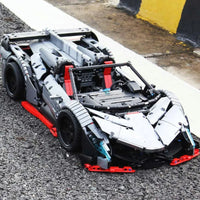 Thumbnail for Building Blocks Tech MOC XQ1003 Lambo Veneno Roadster Racing Car Bricks Toys - 5