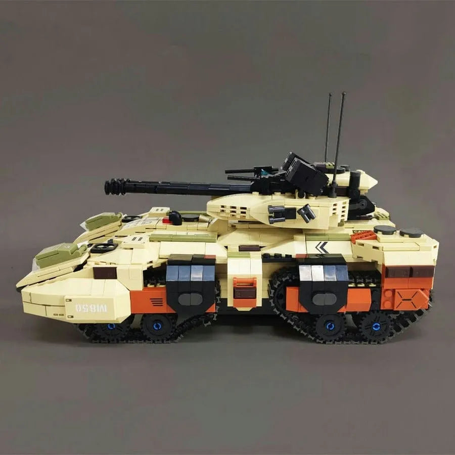 Building Blocks Army MOC Military M850 Grizzly Tank Bricks Toy - 9