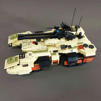 Thumbnail for Building Blocks Army MOC Military M850 Grizzly Tank Bricks Toy - 8