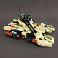 Thumbnail for Building Blocks Army MOC Military M850 Grizzly Tank Bricks Toy - 7