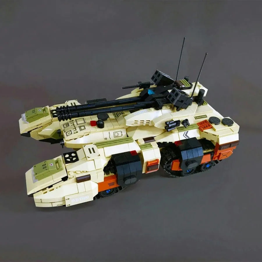 Building Blocks Army MOC Military M850 Grizzly Tank Bricks Toy - 6