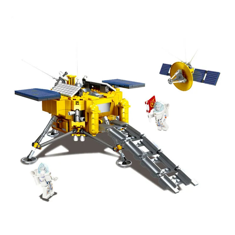 Building Blocks Block Ideas Lunar Landing Module Space Bricks Toy - 1