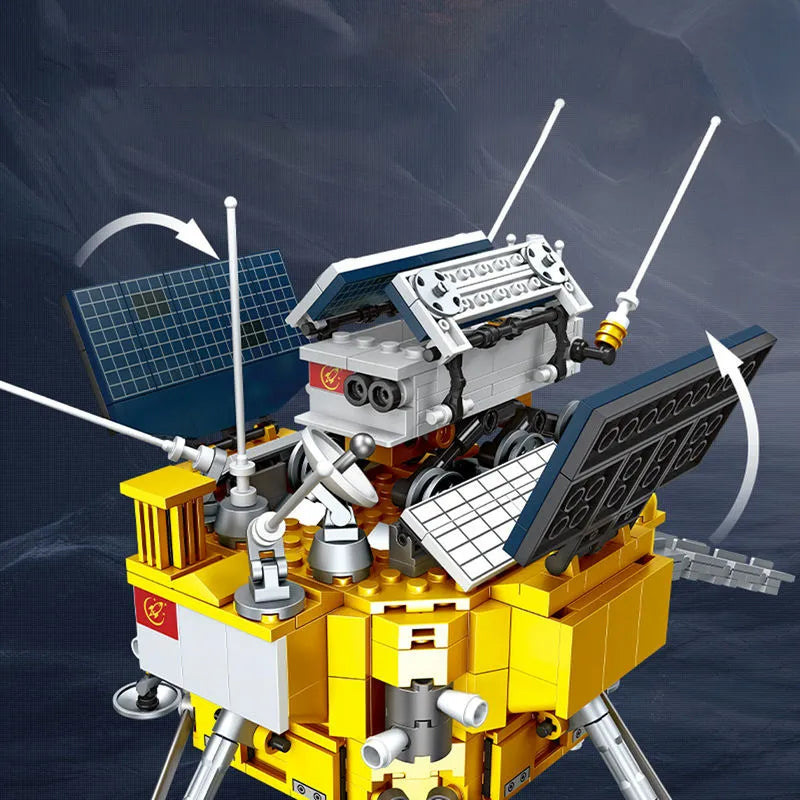 Building Blocks Building Block Ideas Lunar Landing Module Space Bricks Toy Construction Set Toys - 4