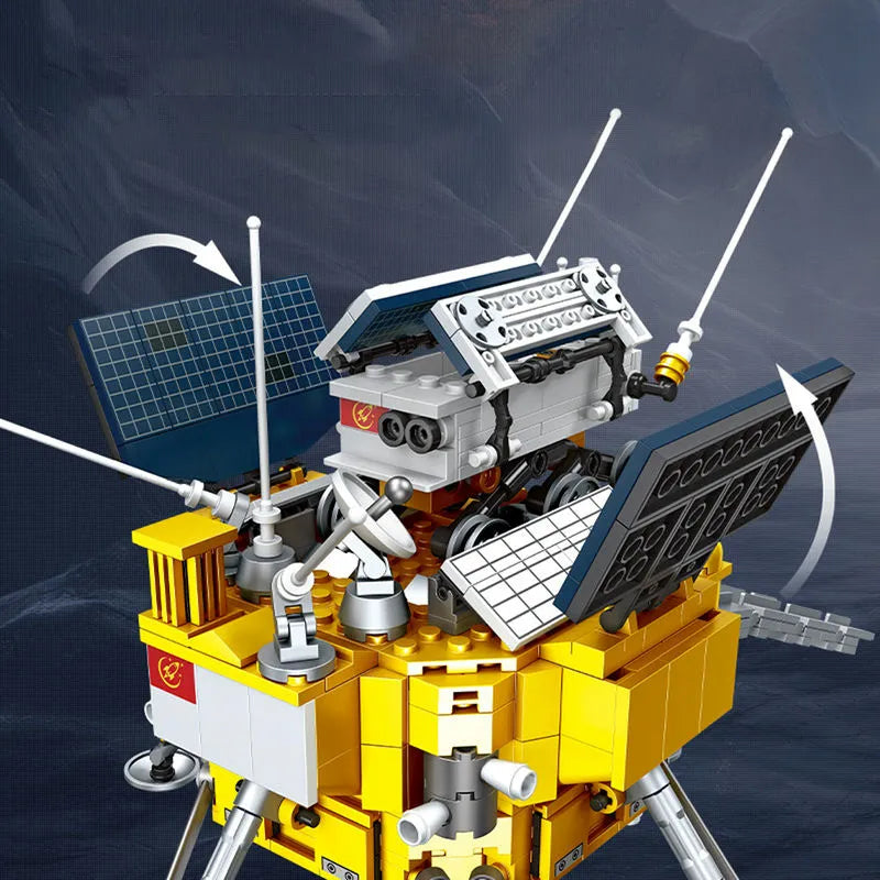 Building Blocks Block Ideas Lunar Landing Module Space Bricks Toy - 4