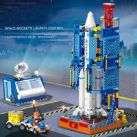 Thumbnail for Building Blocks Block MOC Ideas Space Launch Center Bricks Toys - 2