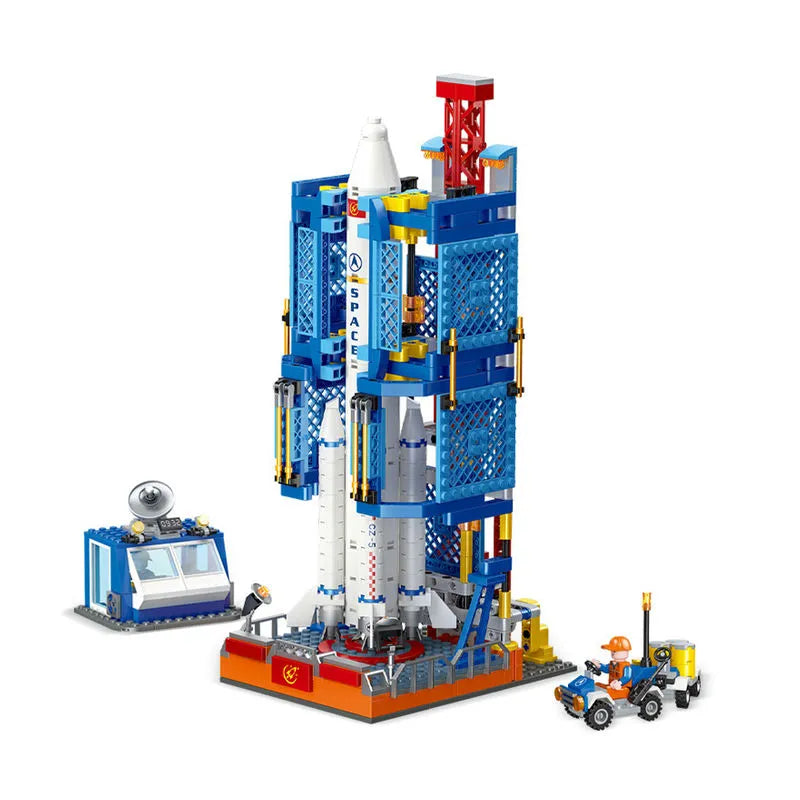 Building Blocks Block MOC Ideas Space Launch Center Bricks Toys - 1