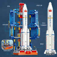 Thumbnail for Building Blocks Block MOC Ideas Space Launch Center Bricks Toys - 3