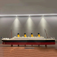 Thumbnail for Building Blocks Block MOC RMS The Titanic Steam Ship Boat Bricks Toys - 7