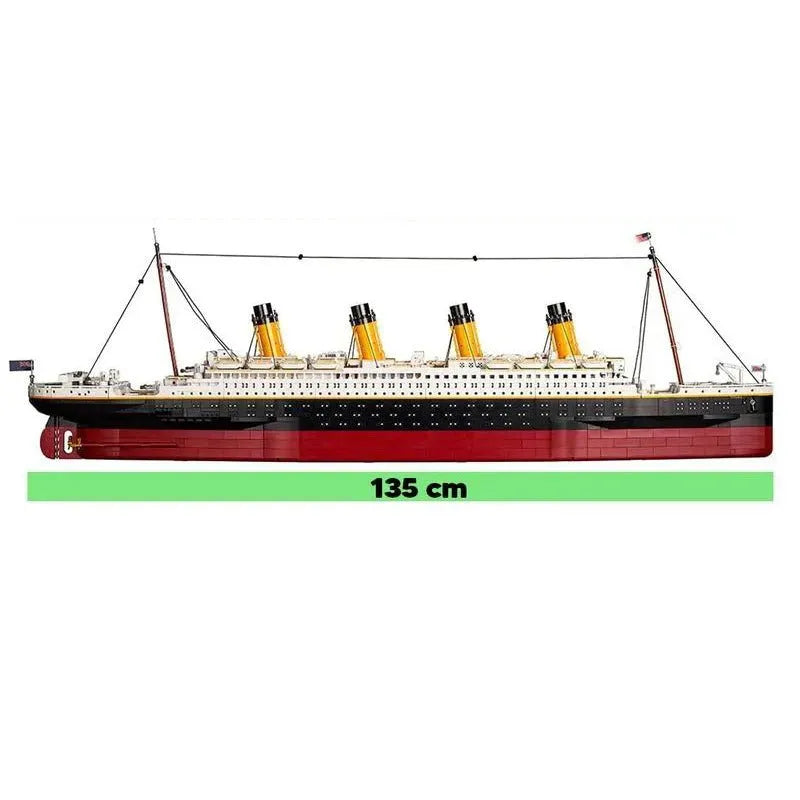 Building Blocks Block MOC RMS The Titanic Steam Ship Boat Bricks Toys - 6