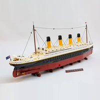Thumbnail for Building Blocks Block MOC RMS The Titanic Steam Ship Boat Bricks Toys - 1