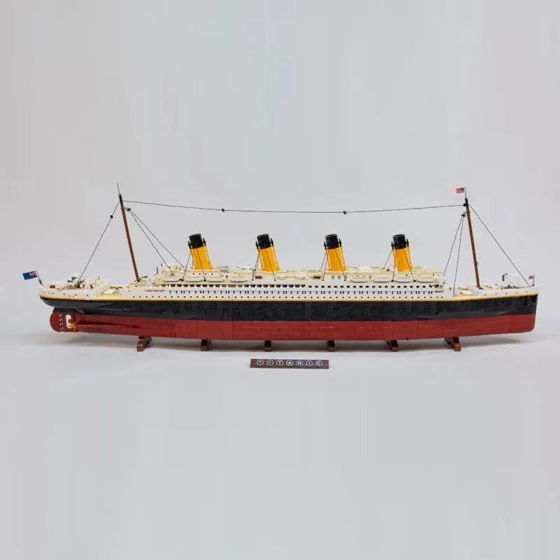 Building Blocks Building Block MOC RMS The Titanic Steam Ship Boat Bricks Toys - 4