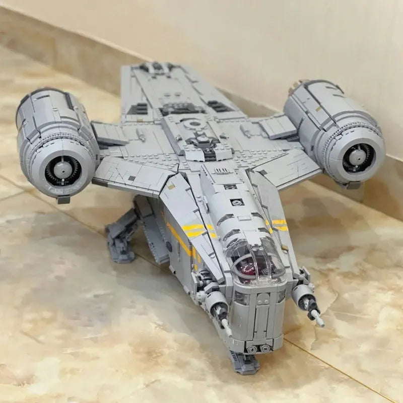 Building Blocks Block Star Wars MOC UCS Razor Crest Bricks Toy 60088 - 5
