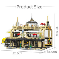 Thumbnail for Building Blocks City Street Expert European Trains Station Bricks Toys - 4