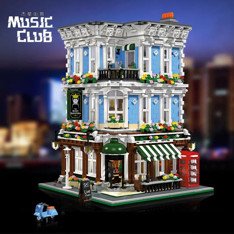 Building Blocks Building Blocks City Street The Queen Bricktoria Pub Bricks Toy Construction Set Toys - 6