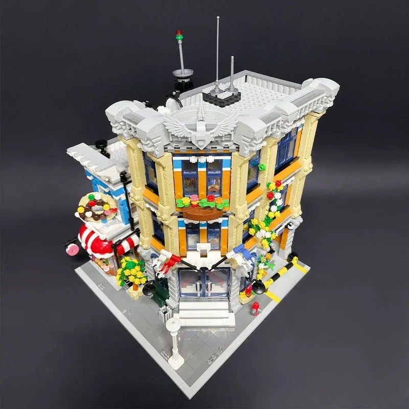 Building Blocks Expert City Street Police Station Brick Kids Toy - 7