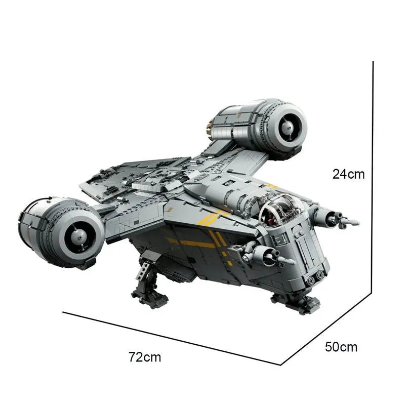 Building Blocks Building Blocks MOC 60088 Star Wars UCS Razor Crest Bricks Toys - 4