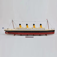 Thumbnail for Building Blocks Building Blocks MOC RMS Titanic Steam Ship Boat Bricks Toys Construction Set Toys - 3
