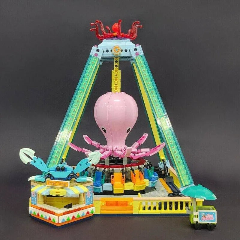 Building Blocks Under Water Octopus Tornado Bricks Toys - 7