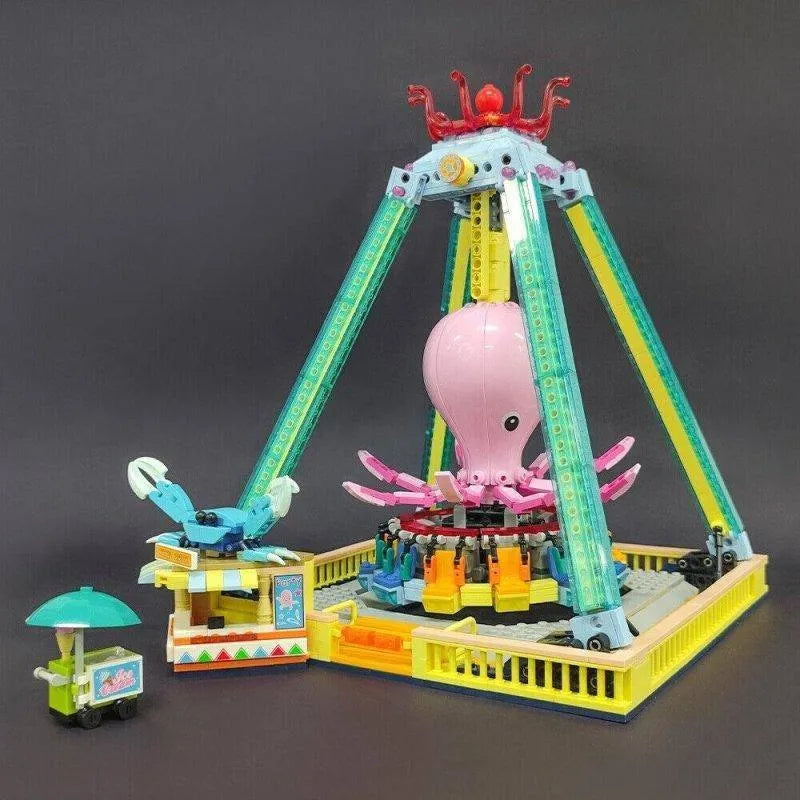 Building Blocks Under Water Octopus Tornado Bricks Toys - 1