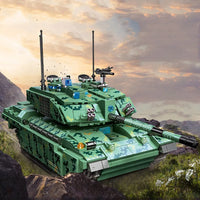 Thumbnail for Building Blocks Challenger 2 Main Battle Tank Model Kids Bricks Toy - 5