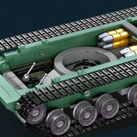 Thumbnail for Building Blocks Challenger 2 Main Battle Tank Model Kids Bricks Toy - 6