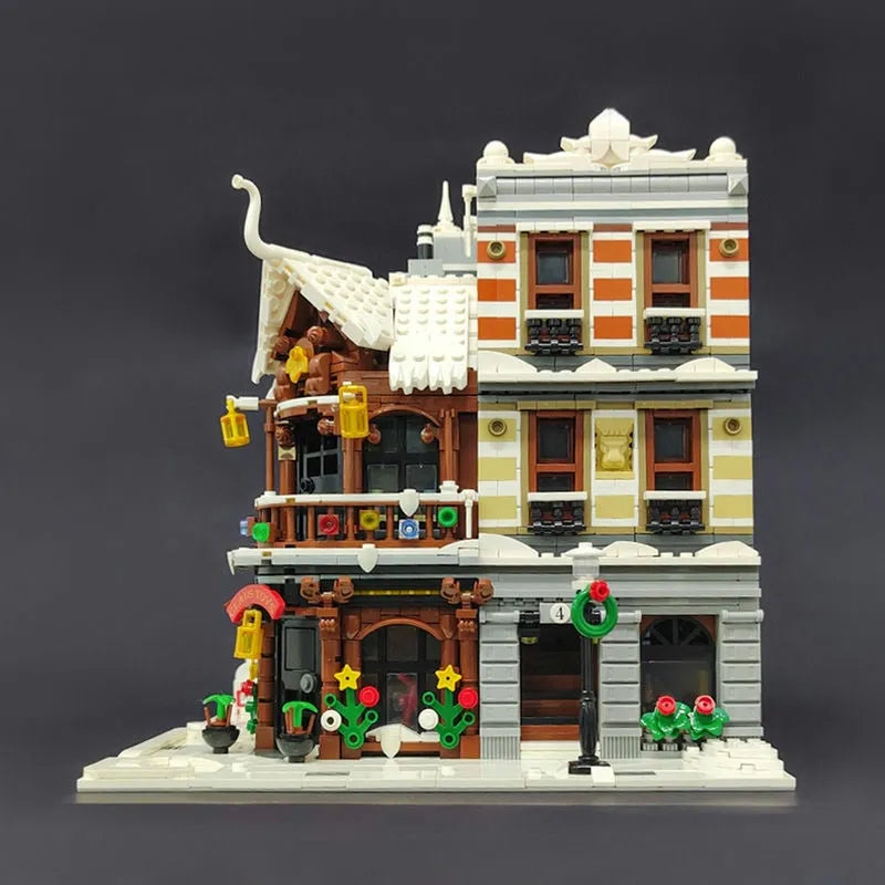 Building Blocks City Street Expert MOC Claus Shop Store Bricks Toys 89143 - 11