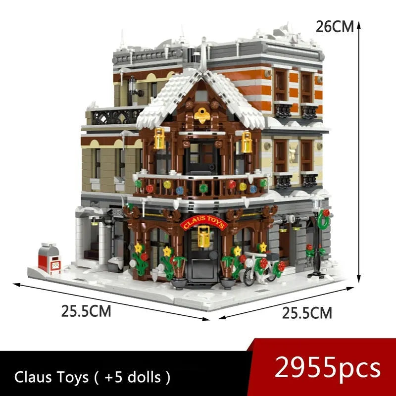 Building Blocks City Street Expert MOC Claus Shop Store Bricks Toys 89143 - 1