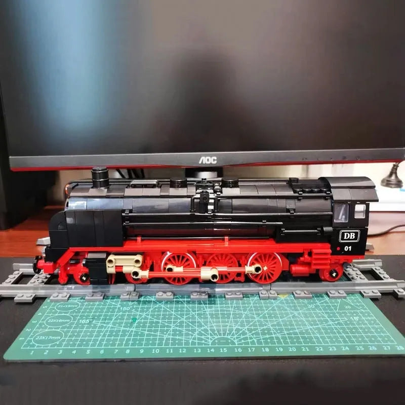 Building Blocks Creator Expert BR01 Steam Train Locomotive Bricks Toy EU - 7