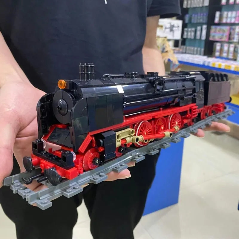 Building Blocks Creator Expert BR01 Steam Train Locomotive Bricks Toy EU - 2