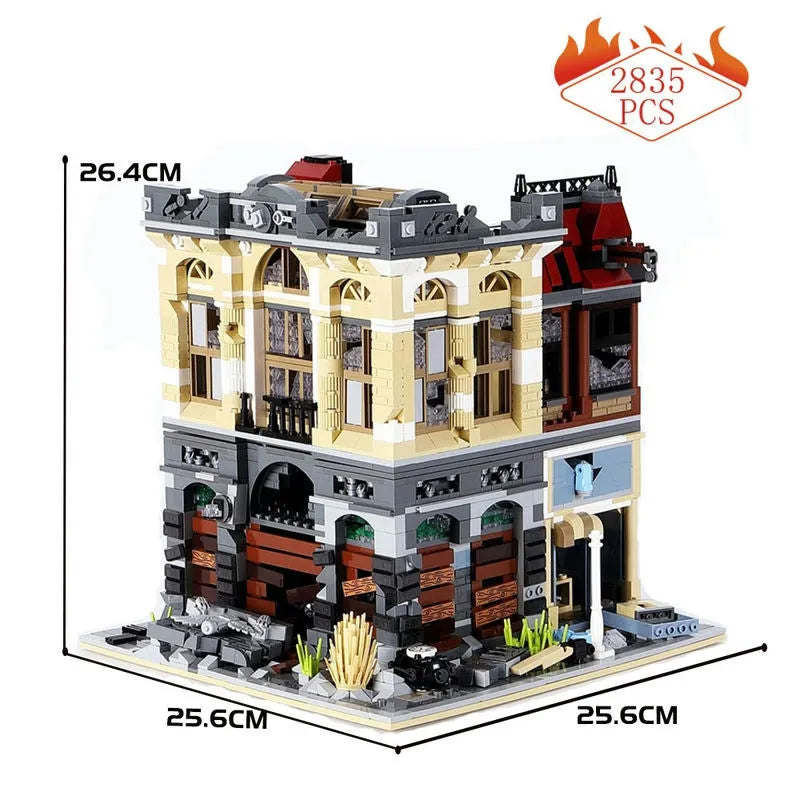 Building Blocks Creator Expert MOC Brick Bank Apocalypse Version Bricks Toy - 1