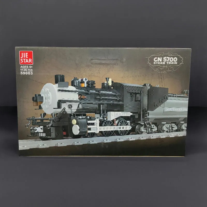 Building Blocks Creator Expert MOC CN5700 Steam Train Bricks Toy 59003 - 3