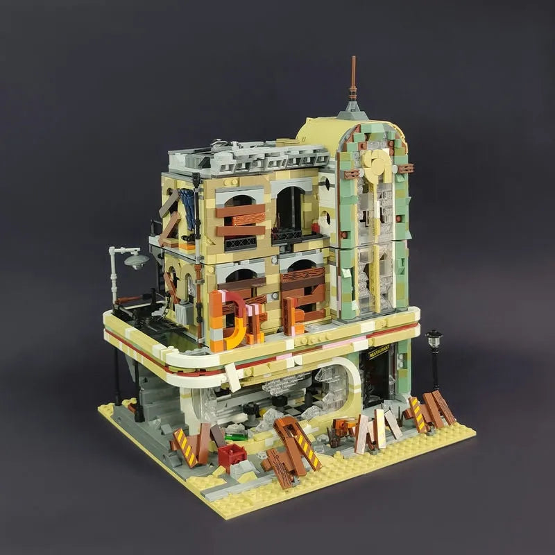 Building Blocks Creator Expert MOC Downtown Diner Apocalypse Version Bricks Toy - 5