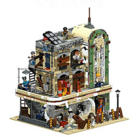 Thumbnail for Building Blocks Creator Expert MOC Downtown Diner Apocalypse Version Bricks Toy - 14