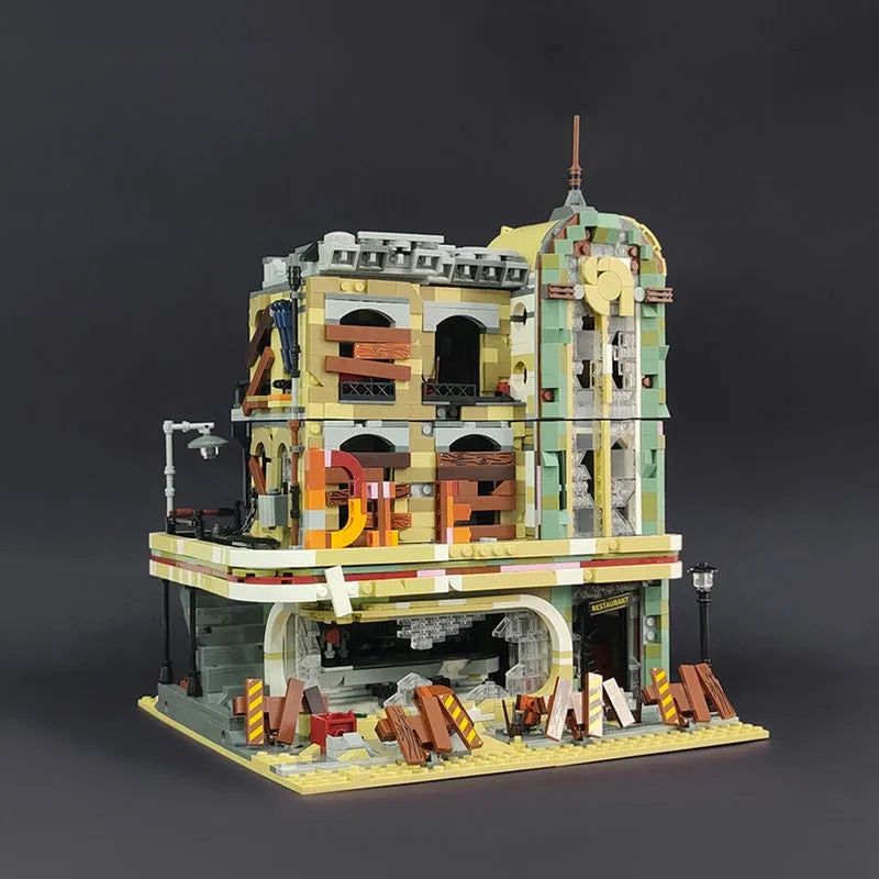 Building Blocks Creator Expert MOC Downtown Diner Apocalypse Version Bricks Toy - 6