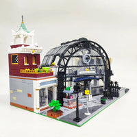 Thumbnail for Building Blocks Creator Expert The MOC Train Station Meeting Point Bricks Toys - 4