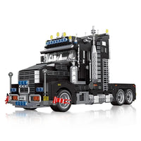 Thumbnail for Building Blocks Creator Tech MOC Heavy Duty Black Truck Bricks Toys Construction Set Toys - 1
